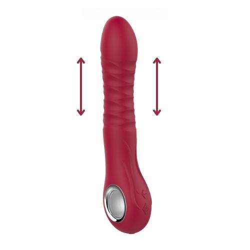 Thrusting G-spot vibrator